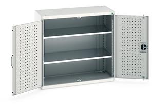 Bott Industial Tool Cupboards with Shelves Bott Perfo Door Cupboard 1050Wx525Dx1000mmH - 2 Shelves